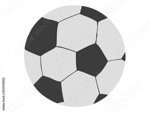 サッカーボール 主線なし