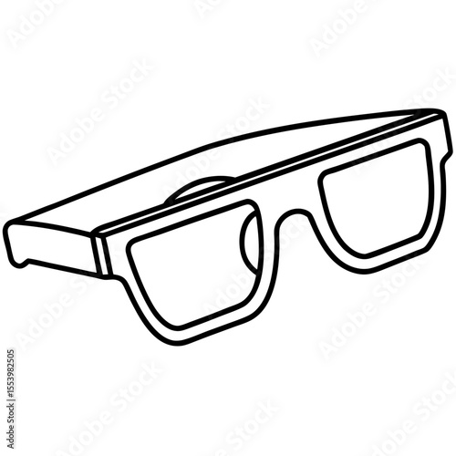 Wearable Tech Eyewear Line Art Design