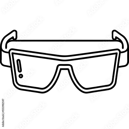 Wearable Tech Eyewear Line Art Design