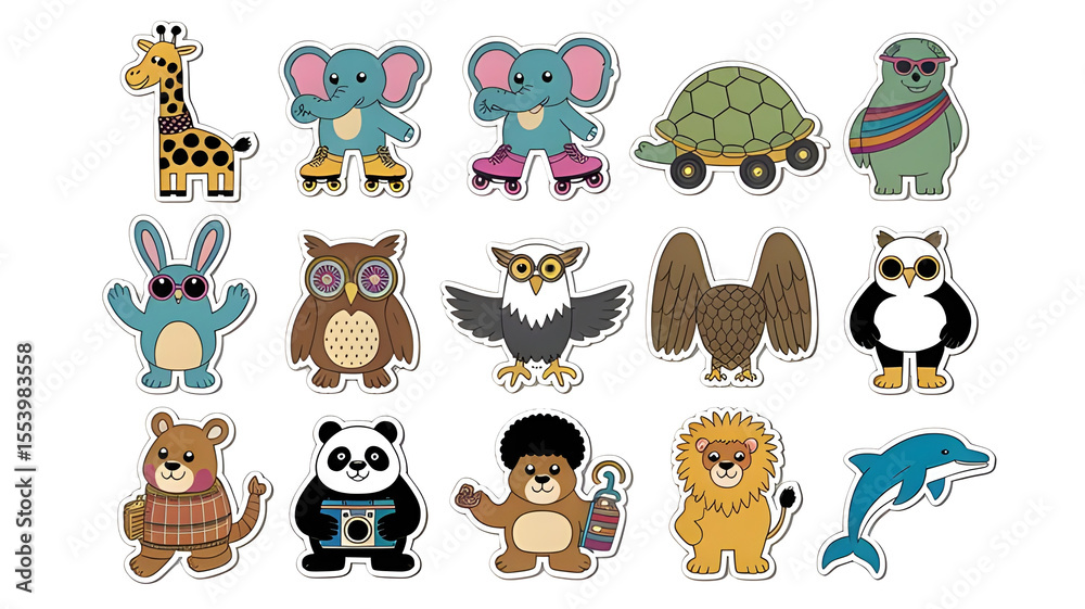Obraz premium set of animals