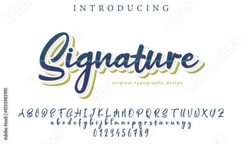 Signature Font – Stylish Script Typeface with Bold Modern Brush Lettering