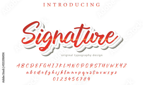 Signature Font – Stylish Script Typeface with Bold Modern Brush Lettering