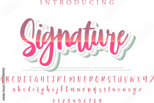 Signature Font – Stylish Script Typeface with Bold Modern Brush Lettering