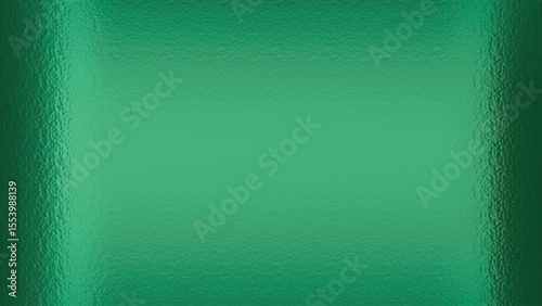 Emerald green foil frame background vector