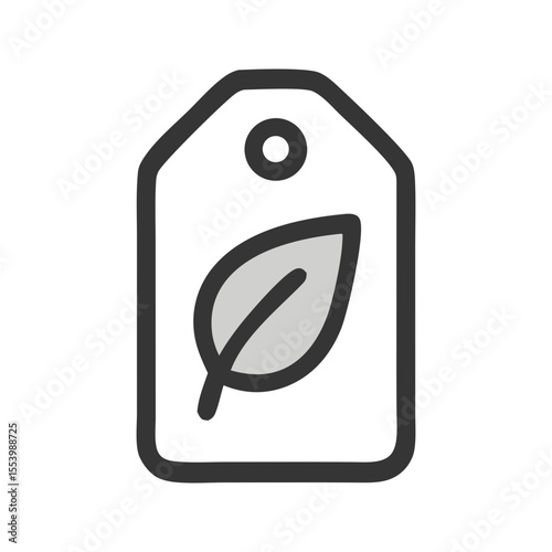 A minimal and versatile single icon vector representing eco-friendly materials. Ideal for packaging design, green product branding, or educational content about sustainable materials.  