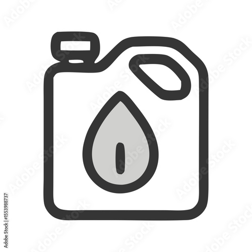 A simplified single icon vector representing renewable fuel. Ideal for energy startup branding, eco product design, and green fuel infographics.