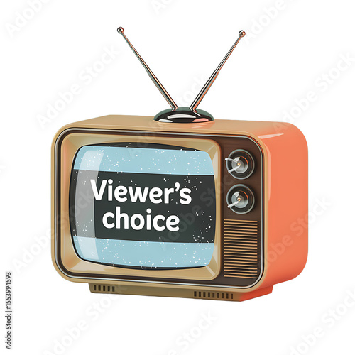 Retro Television with Viewer's Choice Text on Screen