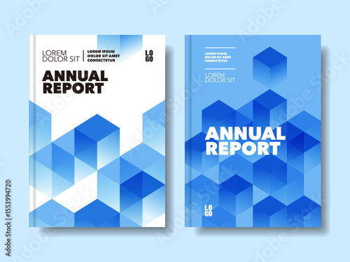 기하학적이고 모던한 표지 디자인, 브로셔 연차보고서 리플렛 전단지 프레젠테이션 - Modern cover design for brochures, annual reports, flyers, and business presentations