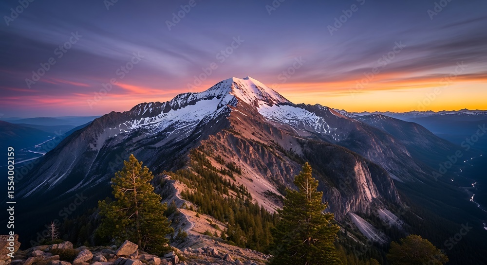 Obraz premium sunset in the mountains