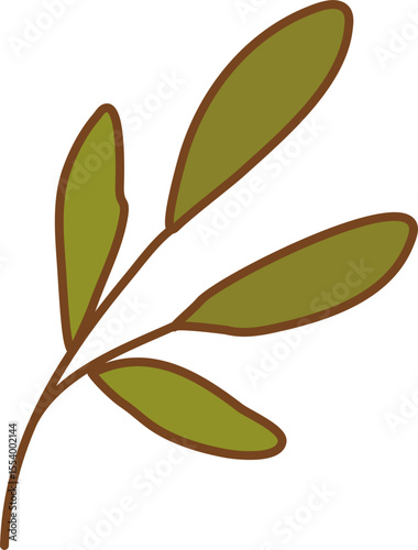 Retro Groovy Leaf