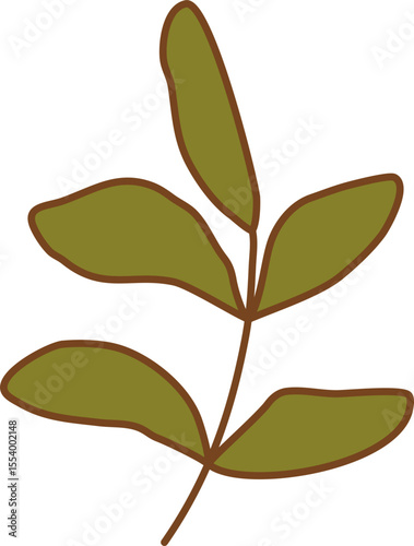 Retro Groovy Leaf
