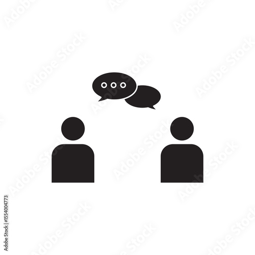 conversation icon isolated sign, vector illustration for web and app..eps
