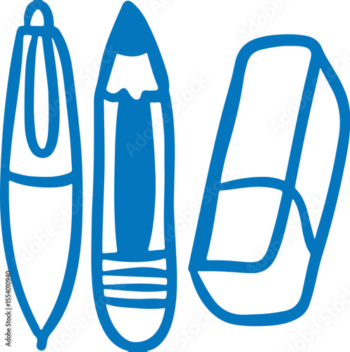 Diving mask surfer and diving board vector illustration set