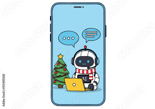 AI Chatbot Christmas Assistance Festive Support on Your Smartphone
