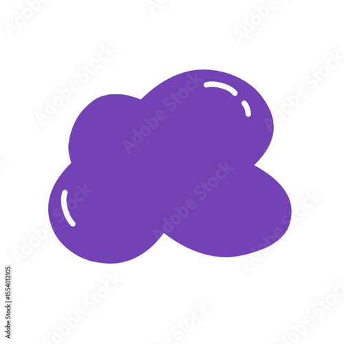 Colorful speech bubbles. Cartoon balloon word design. Vector illustration