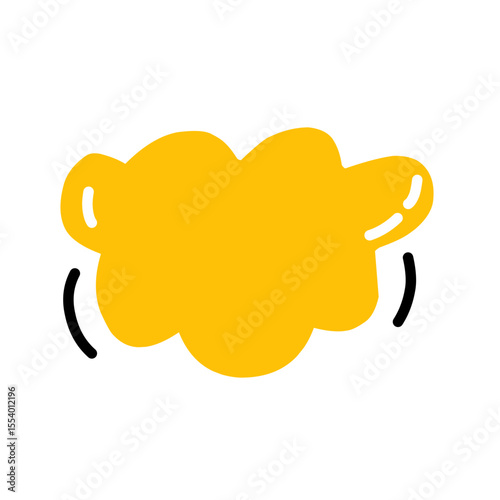 Colorful speech bubbles. Cartoon balloon word design. Vector illustration