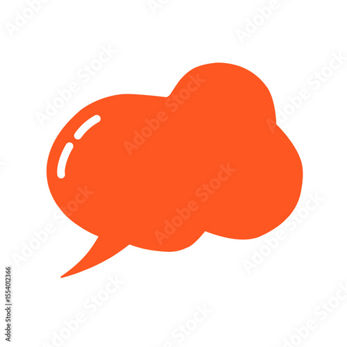 Colorful speech bubbles. Cartoon balloon word design. Vector illustration