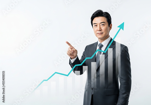 Targeting Growth Business Strategy in Action on white background