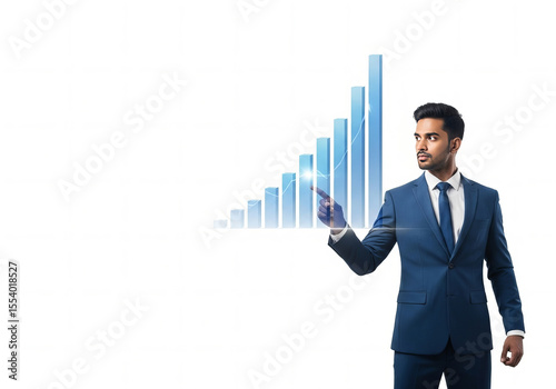 Targeting Growth Business Strategy in Action on white background