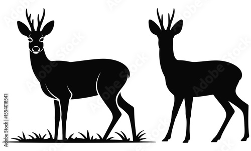 deer silhouette vector