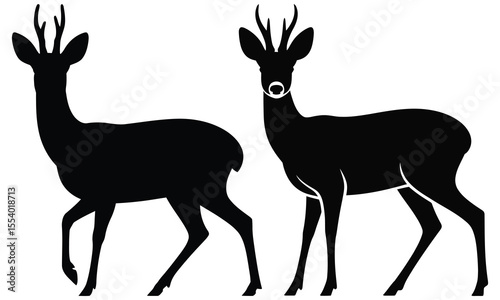 deer silhouette vector