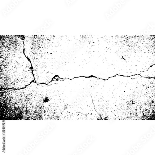 Crack texture vector grunge background cracked wall effect damaged surface pattern rough concrete overlay design