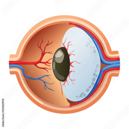 Eye Cross Section Iris Pupil Lens Cornea