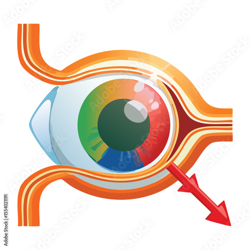 Human Eye Focusing Mechanism Diagram