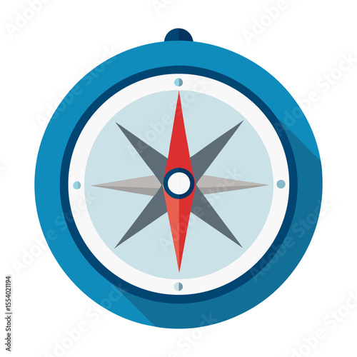 Flat compass icon vector illustration design