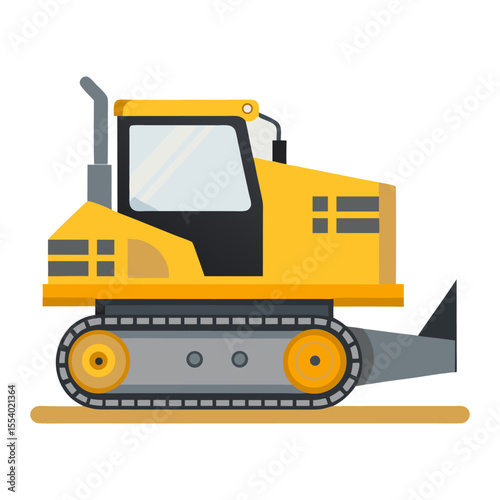 Flat construction car icon vector illustration design