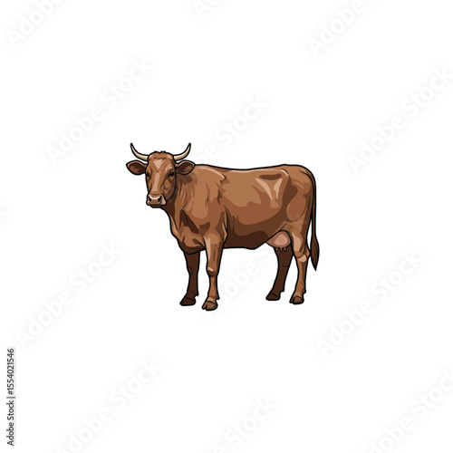 cow isolated on white, cow, farm, animal, agriculture, white, calf, field, brown, milk, cows, pasture, livestock, nature, dairy