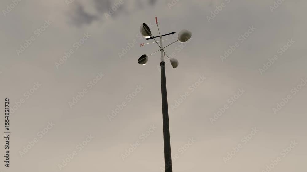 Wind vanes record weather and cloud changes Wind vanes record weather and cloud changes