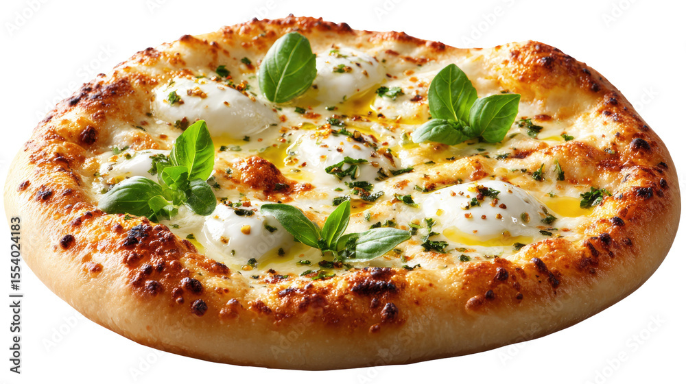 Gourmet Pizza with Fresh Basil: A mouthwatering, top-down view of a perfectly baked pizza adorned with fresh basil leaves, creating a visual feast Gourmet Pizza with Fresh Basil: A mouthwatering, top-down view of a perfectly baked pizza adorned with fresh basil leaves, creating a visual feast