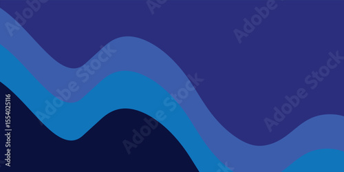 Modern wave layered vector background illustration