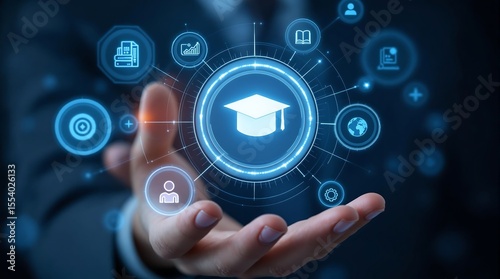 Online education platform showcasing digital learning and technology for future education trends