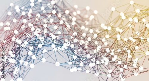 Abstract Neural Network and Data Connections Background with Gradient Lighting