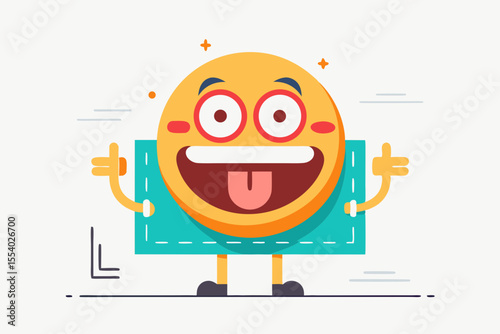 funny emoji big lol sign giggle eyes