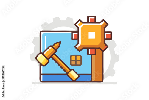 pixel toolbox mini hammer gear inside  