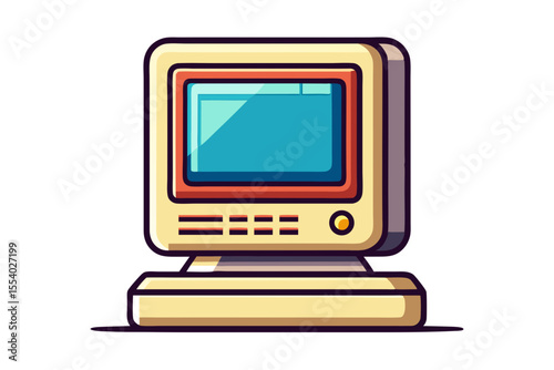 retro computer monitor screen glow style