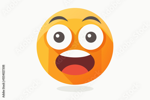 shocked emoji mood open mouth wide eyes