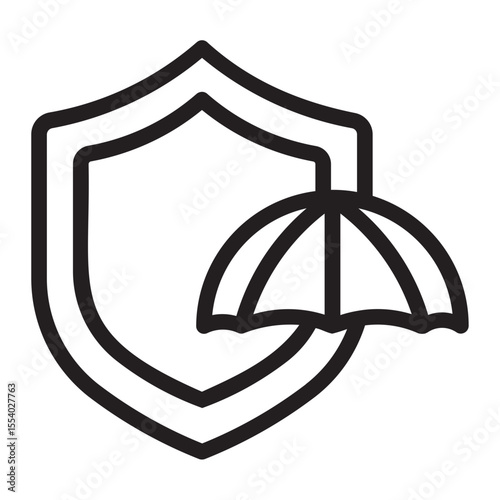 umbrella gradient icon
