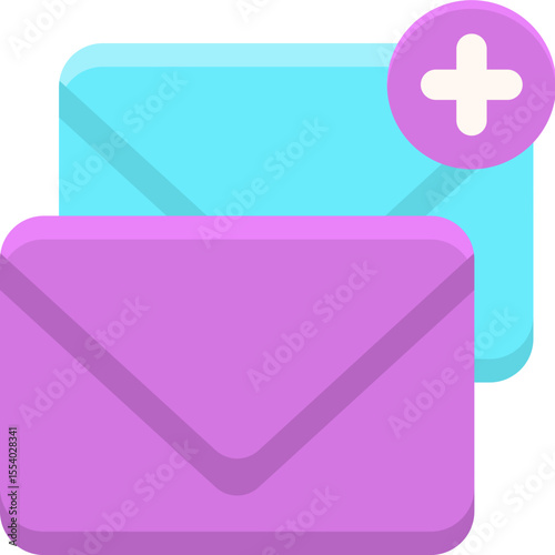 Add Mail & Save Mail Icon – Minimalist Vector Symbol for Email Management, Message Saving, and Inbox Organization

