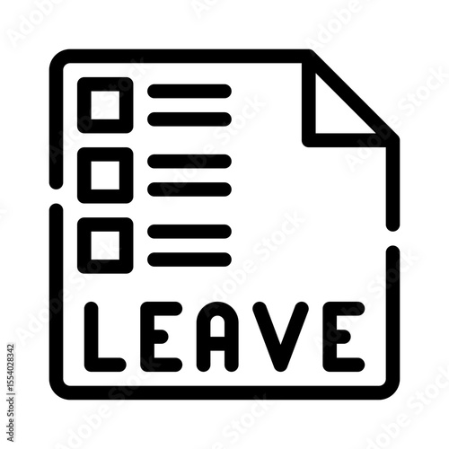 leave request line icon