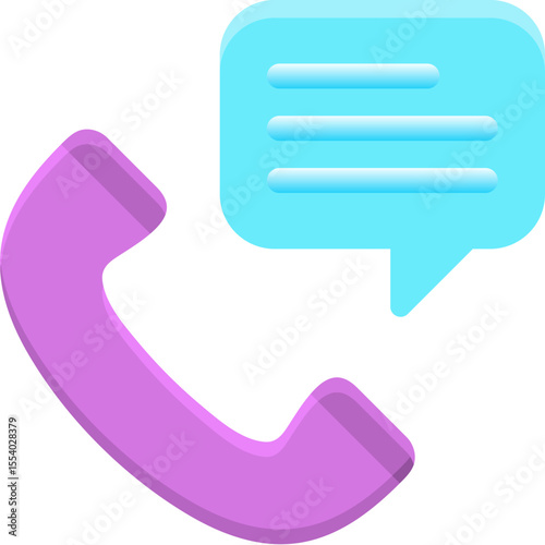 Talk on Phone Icon – Minimalist Vector Symbol for Phone Conversation, Communication, and Customer Support

