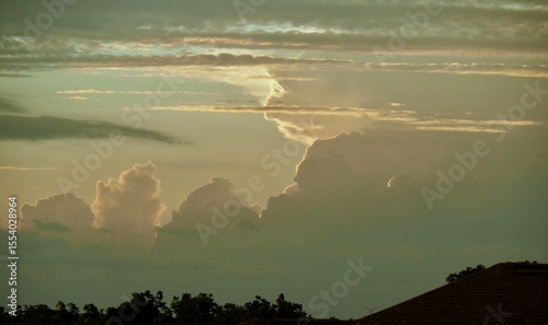 Line of Thunderstorms Sixty Miles Away 