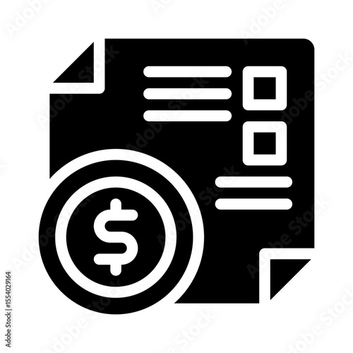 payroll glyph icon