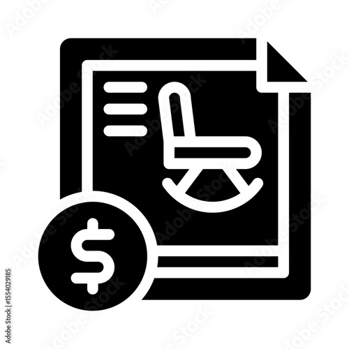 retirement plan glyph icon