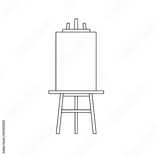 Classic Art Easel with Blank Canvas