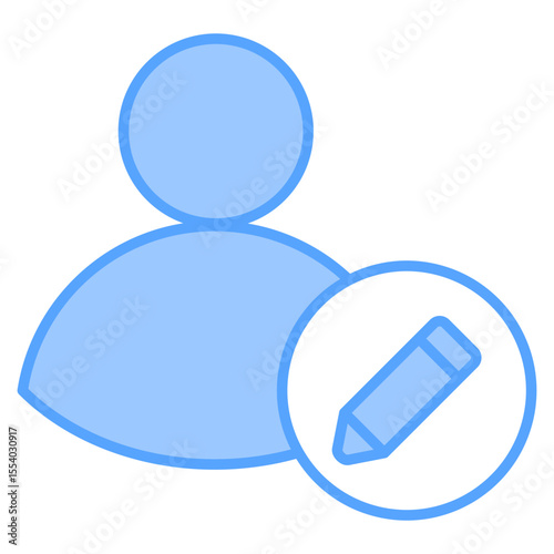 Edit Profile icon line blue
