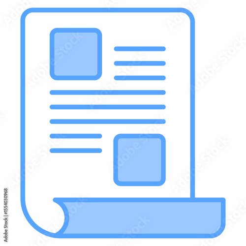 News Feed icon line blue
